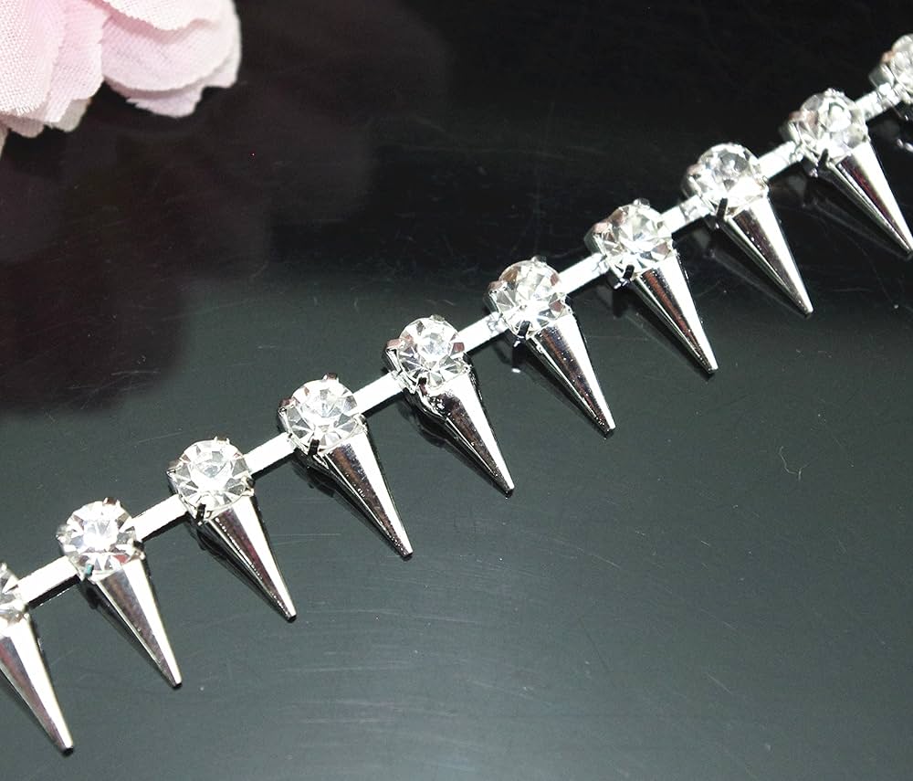 Amazon.com: AEAOA 1 Yard 4mm Stunning Rivet Spike Stud